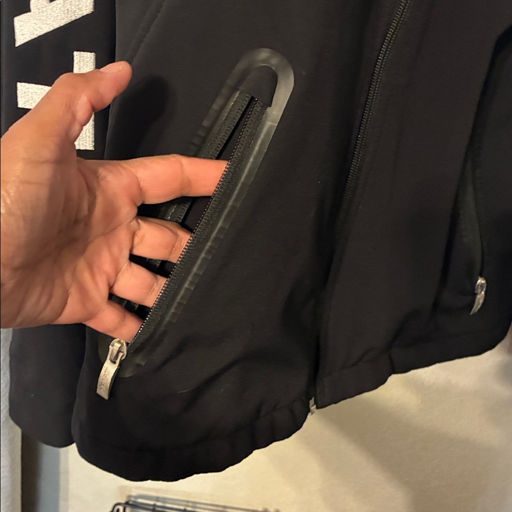 Ariat Black Softshell Jacket with White Logo - image 4